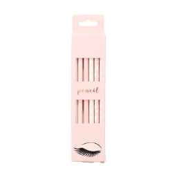 Creative stationery set custom printed pencil set cute colorful 6 wood pencils with eraser in box pack