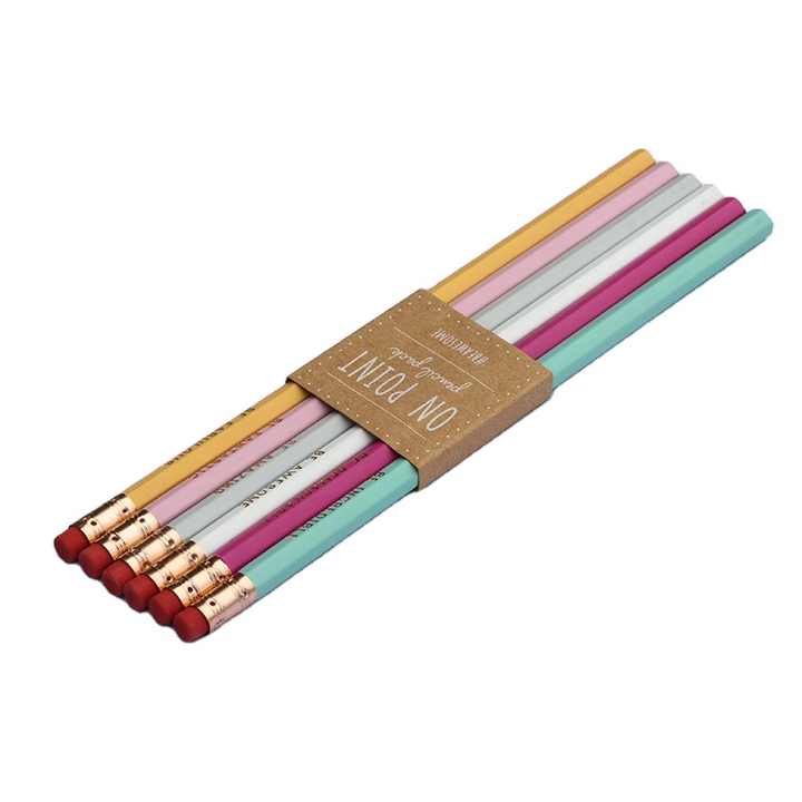 Inspirational Graphite Pencils Gift Set Funny Sayings Corporate Promotional Gift Items Custom Pencil Set