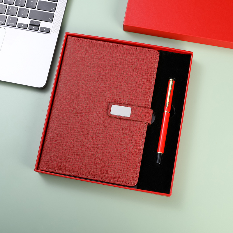 Business Gift Stationery Customised Luxury Pu Leather Notebook And Pen Gift Set