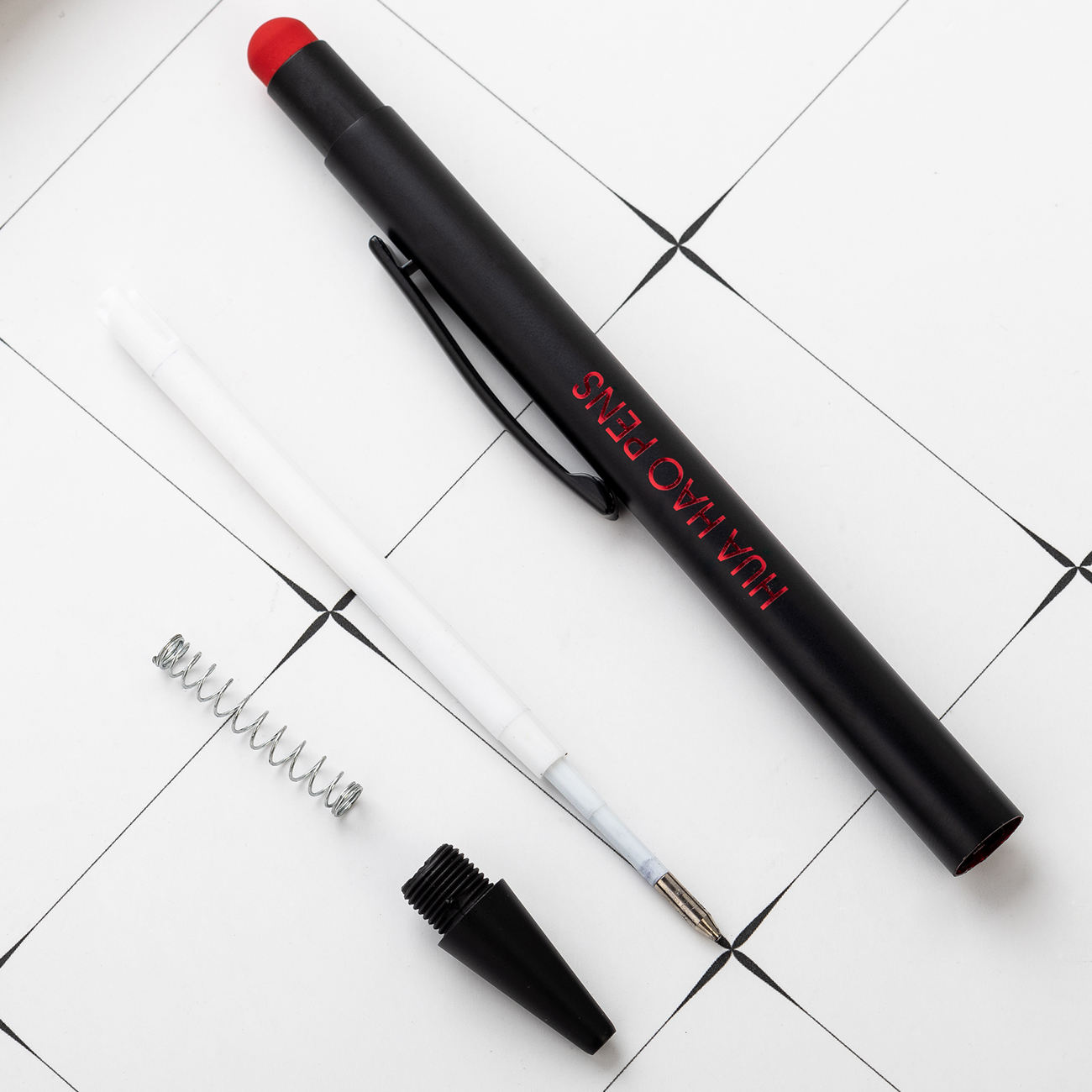 Customized logo printed promotional pen refill aluminum metal pen for Office & School Writing