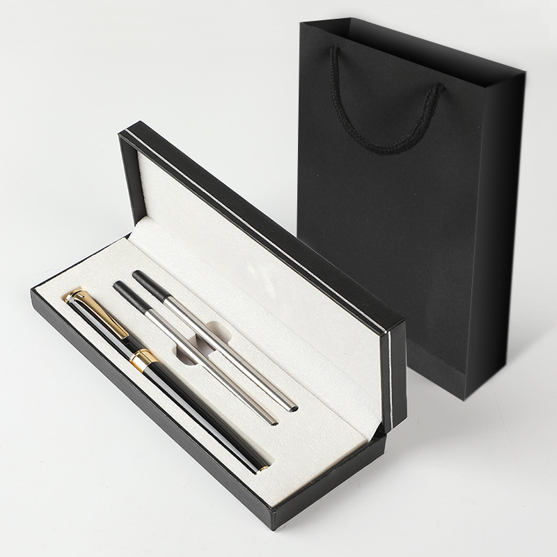 Fast Shipping Metal Pen Set Customizable Brand LOGO Luxury Business Gift Roller Pen Kits with 2 Refills