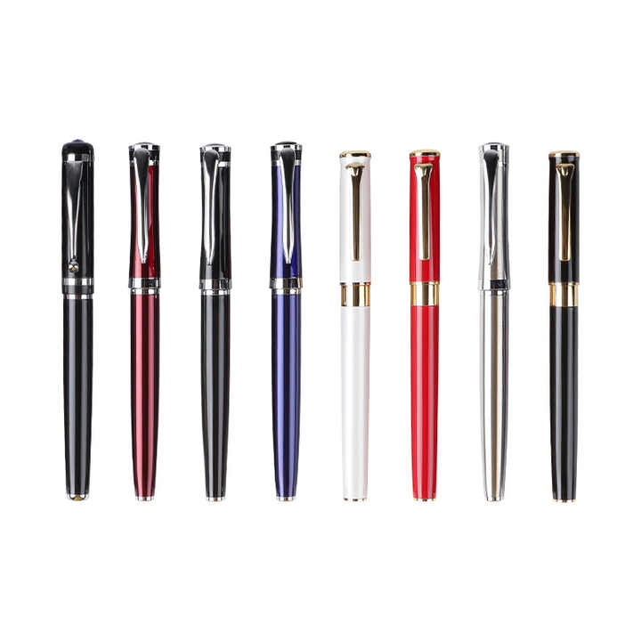 High Quality Custom LOGO Metal Roller Pen Gift Set With Box Luxury Metal Gel Ink Refill Pens