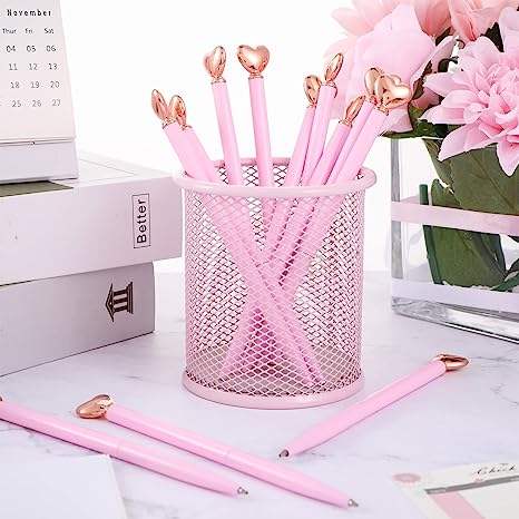 Wholesale metal pens cute custom love styling design ballpoint pen with logo for girl