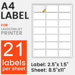 40Up 45 Up 100 Barcode 45Up Multi Purpose Sticker Half A4 Sheet Self Adhesive Shipping Labels