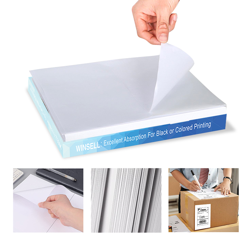 Blank Sticker Printing White Waterproof Adhesive A4 Die Cut Gloss Label Sticker Paper