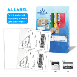 Cold Peinter Colored Paper Inkjet Stickers Copier Labels 16Up A4 Label Sheets