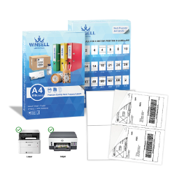 Self-Adhesive Price A4 Size Sheet Price A4 Address Barcode Sticker Shipping Label