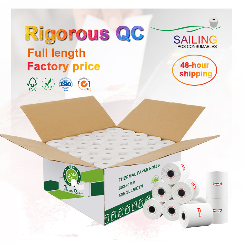Raw Materials Thermal Paper Jumbo Roll for Thermal Paper 55g 65g 636mm 795mm
